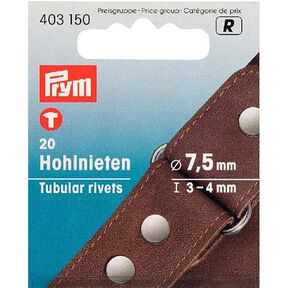Klinknagels klem [20 Stuk | Ø 7,5 mm] - zilver metalen| Prym, 