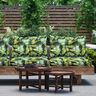 Outdoorstof Canvas ananas – grasgroen/zwart,  thumbnail number 6