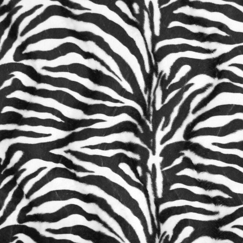 Kunstvacht zebra – zwart/wit,  image number 1