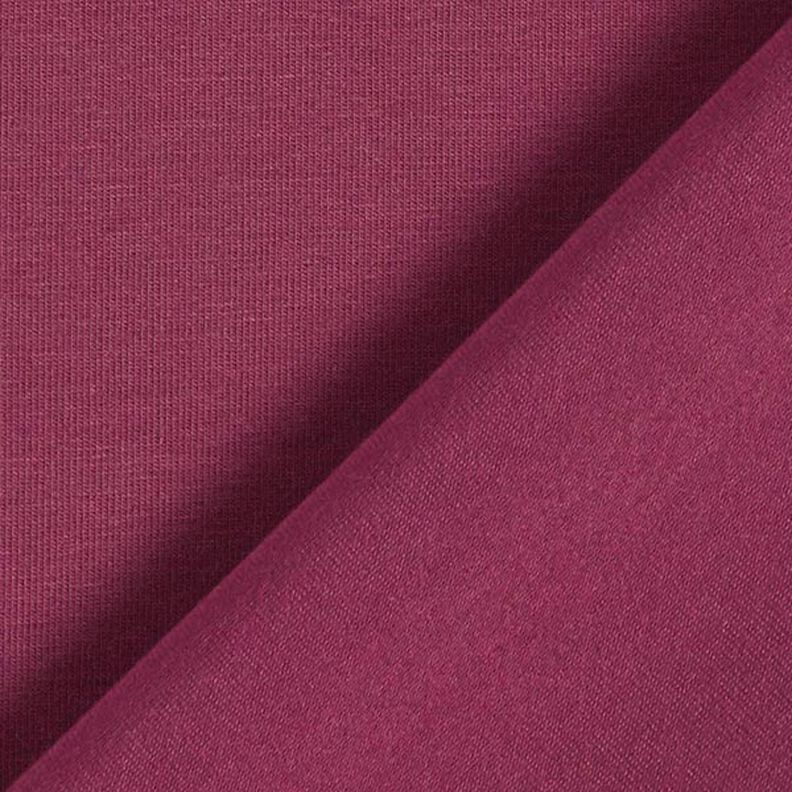Katoenjersey medium effen – bordeauxrood,  image number 5