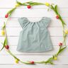 Linnen-katoen-mix Jacquard Golvenmotief – licht mint,  thumbnail number 7