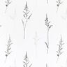 Vitragestof Voile fijne grassen 295 cm – wit/zwart,  thumbnail number 1