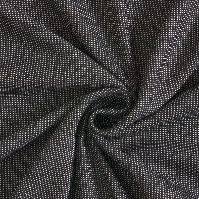 Wollen doek miniruitjes – zwart/wit,  image number 1