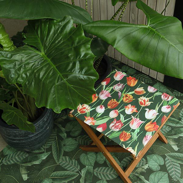 Outdoorstof Canvas Palmbladeren – donkergroen,  image number 7