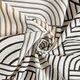 Decostof Half panama abstracte bogen – zwart,  thumbnail number 3
