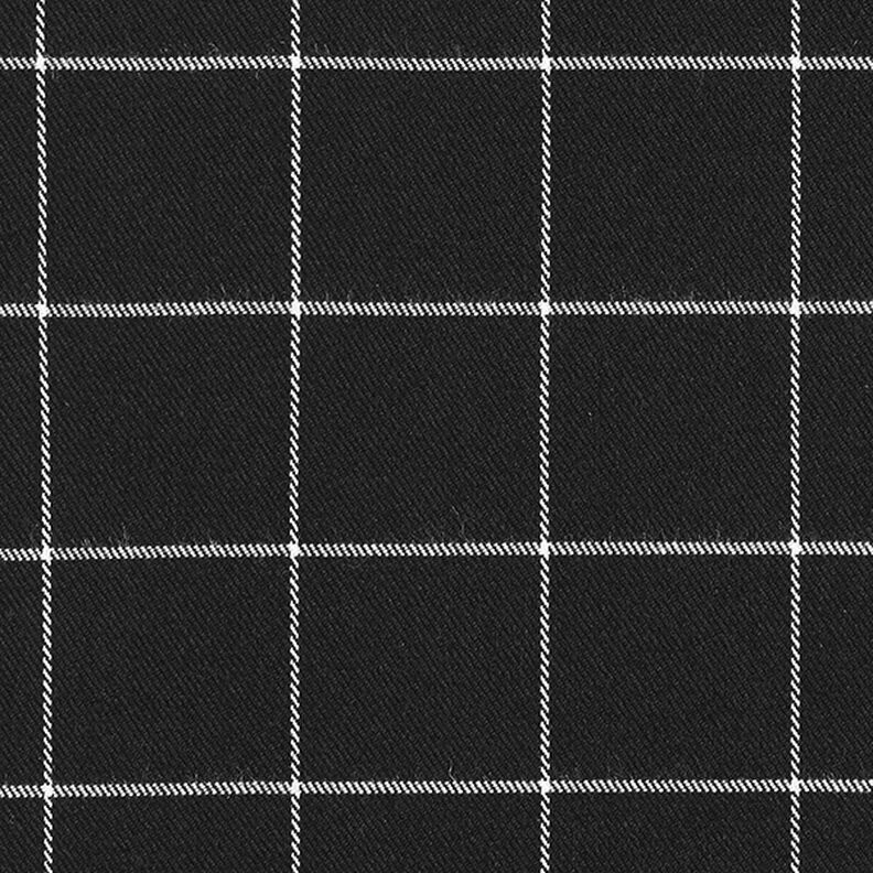 Viscosemix stretch ruiten – zwart/wit,  image number 1