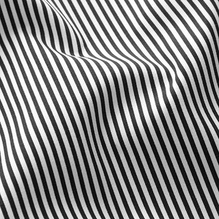 Katoen stretch smalle strepen – zwart/wit, 