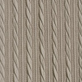 Tricot Cloqué Kabelsteekpatroon – zilvergrijs, 