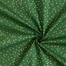 Katoenen stof Popeline fijne stippen – groen/goud,  thumbnail number 3