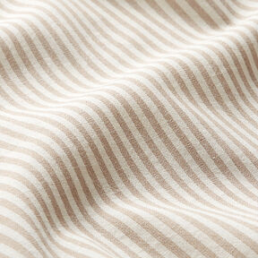 Katoen-viscosemix Strepen – beige/ecru, 