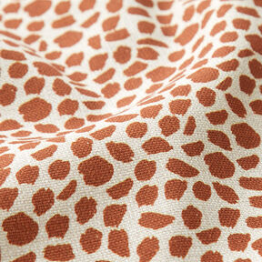 Decostof Half panama Luipaardprint – bruin/natuur, 