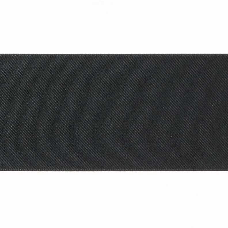 Satijnband [50 mm] – zwart,  image number 1