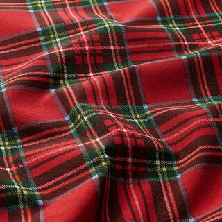 Decostof Canvas Schotse ruit – rood/dennengroen, 