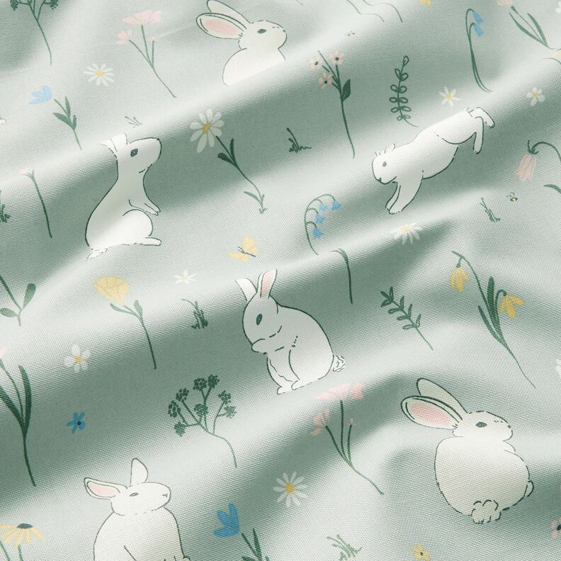 Decostof Half panama kleine hazen – licht mint, image number 2