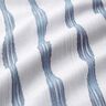 Decostof Half panama Golvende strepen – blauw,  thumbnail number 2