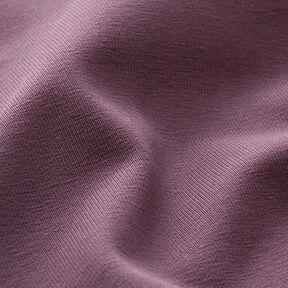 Katoenjersey medium effen – aubergine, 
