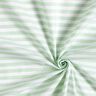 Katoenen stof Cretonne casual strepen – licht mint/wit,  thumbnail number 3