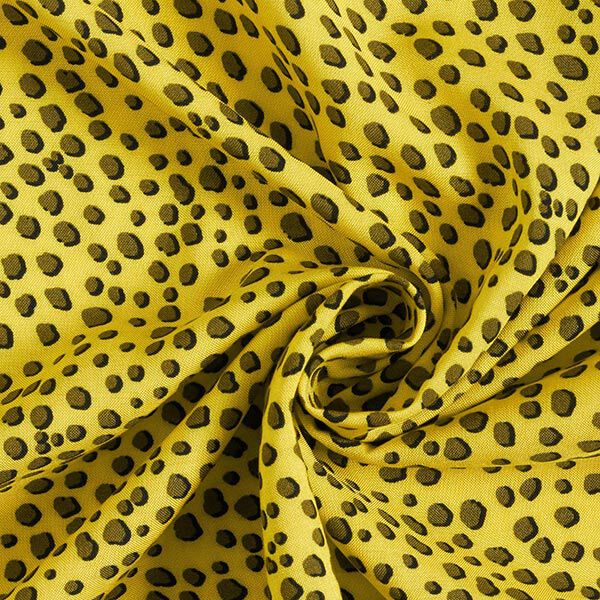 Viscose stof Luipaardprint – geel,  image number 3