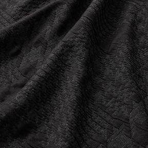 Gebreid cloqu&eacute; groot glencheck-patroon &ndash; anthraciet | Stofrestant 100cm, 