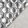Doorgestikte stof Slingerende lijnen – zilver metallic,  thumbnail number 4