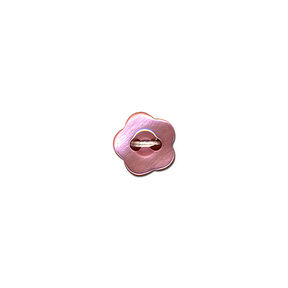 Knoop 2-gats bloem – roze, 