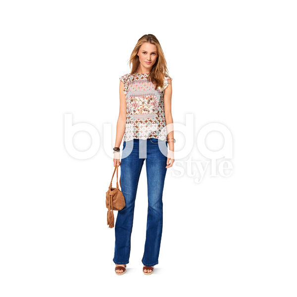 top / blouse, Burda 6525, image number 4