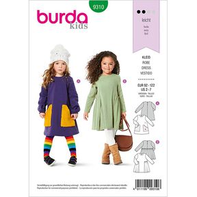 Jurk, Burda 9310 | 92-122, 