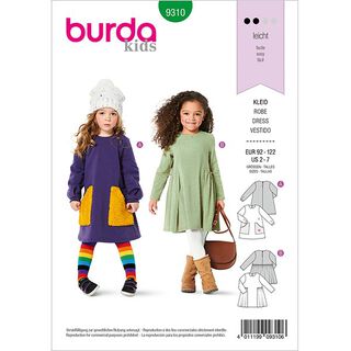 Jurk, Burda 9310 | 92-122, 