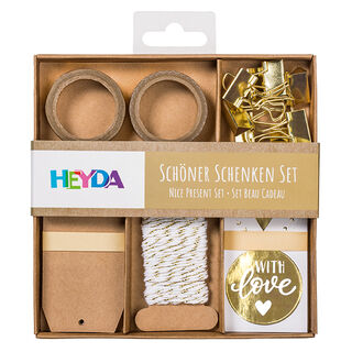 Cadeauset Een mooi cadeau geven – goud, 