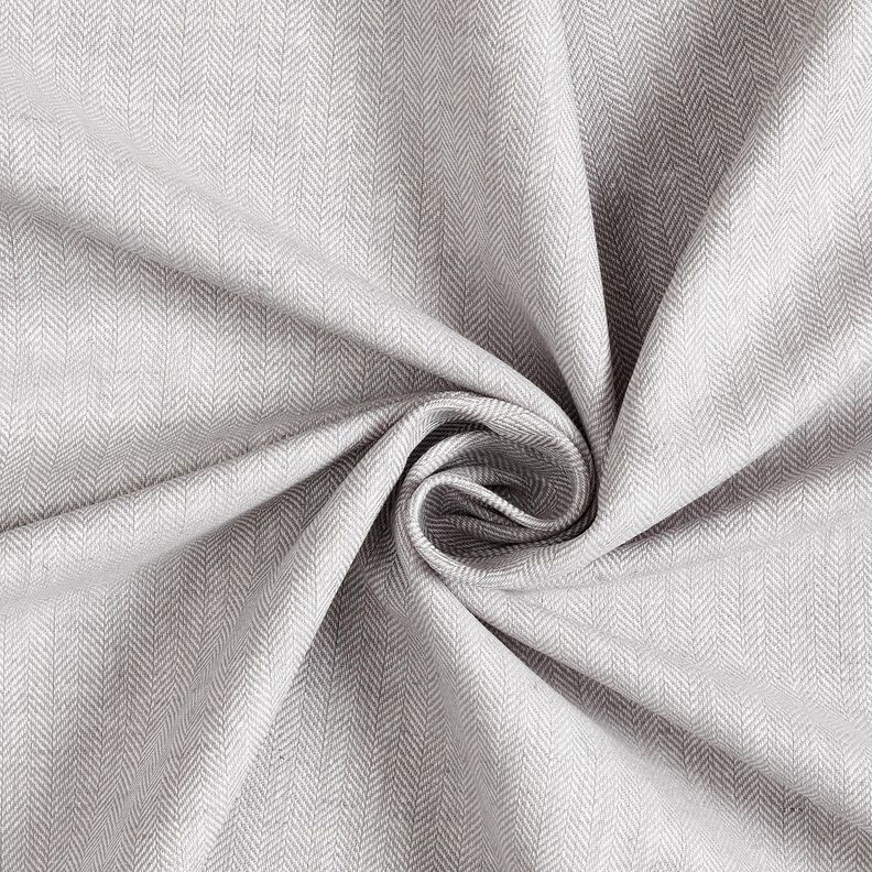Linnen-katoenmix visgraat – zilver,  image number 3