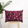 Decostof Canvas Bloemenwaaier – zwart/pink,  thumbnail number 6