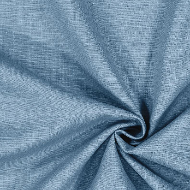 Linnen stof Ramee mix medium – duifblauw,  image number 1