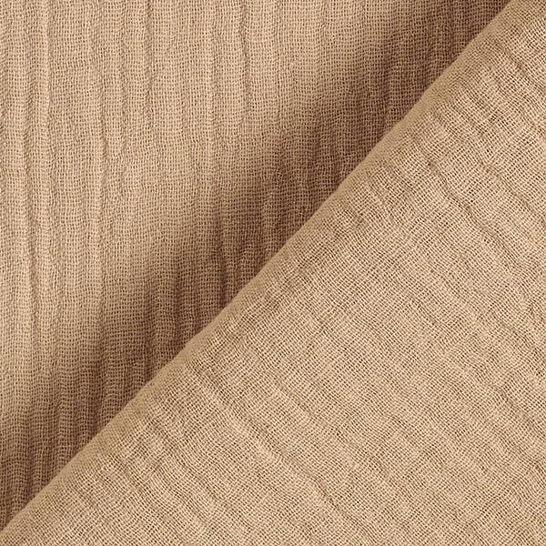GOTS Mousseline/dubbel gehaakte stoffen | Tula – beige, image number 4