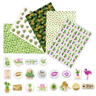 Ontwerpkarton met stickers Lifestyle, 