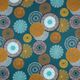 Decostof Katoenkeper Grote mandala – petroleum,  thumbnail number 1