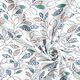 GOTS Katoenjersey Abstracte bladerranken – ecru/blauw,  thumbnail number 3