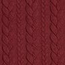 Jerseyjacquard cloqué kabelsteekpatroon – bordeauxrood,  thumbnail number 1