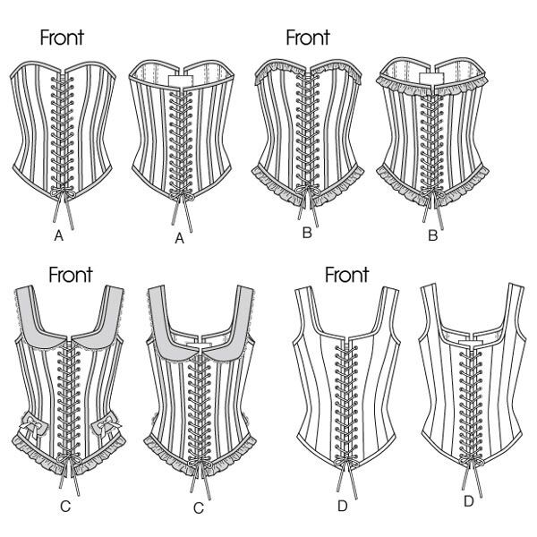 Korset, Butterick 5662|32 - 40|40 - 46, image number 2