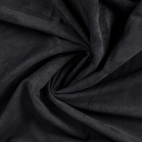 Velours met sherpa bonten achterkant – zwart, 