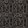 Viscosejersey geometrische vormen – zwart/wit,  thumbnail number 1
