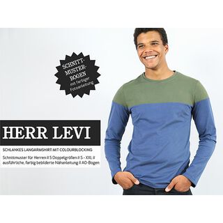 MENEER LEVI Shirt met lange mouwen en colourblocking | Studio Schnittreif | S-XXL, 