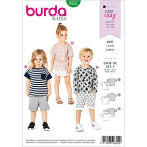 Kindershirt, Burda 9322 | 98 - 128, 