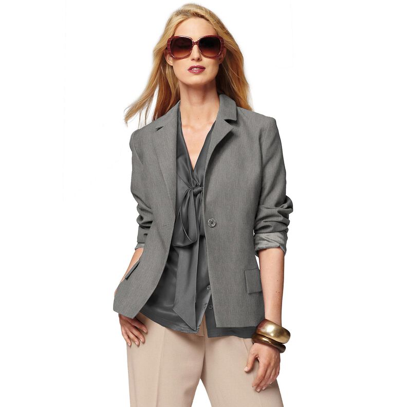 Bi-stretch gabardine – grijs,  image number 6