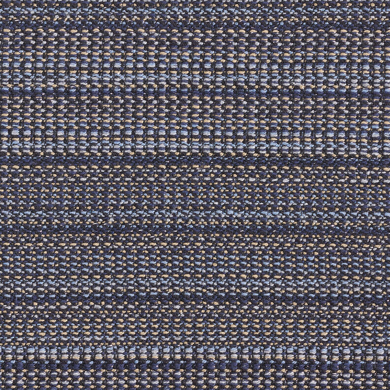 Jasstof getextureerd glittergaren – nachtblauw/duingeel,  image number 1