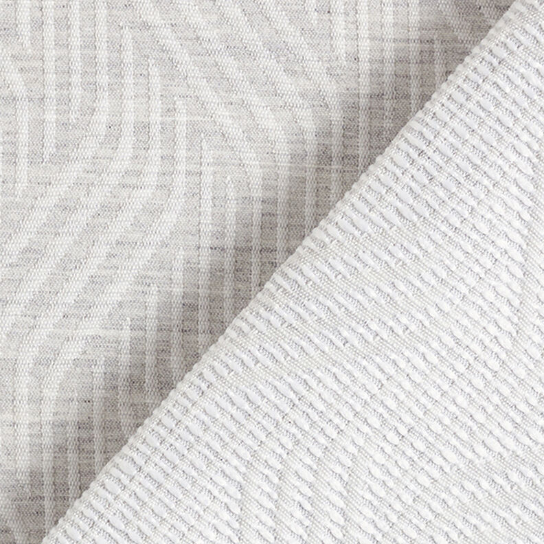 Decostof jacquard golvende lijnen – lichtgrijs,  image number 4