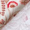 Mousseline/dubbel gehaakte stoffen folkloristische bloemen – natuur/rood,  thumbnail number 4
