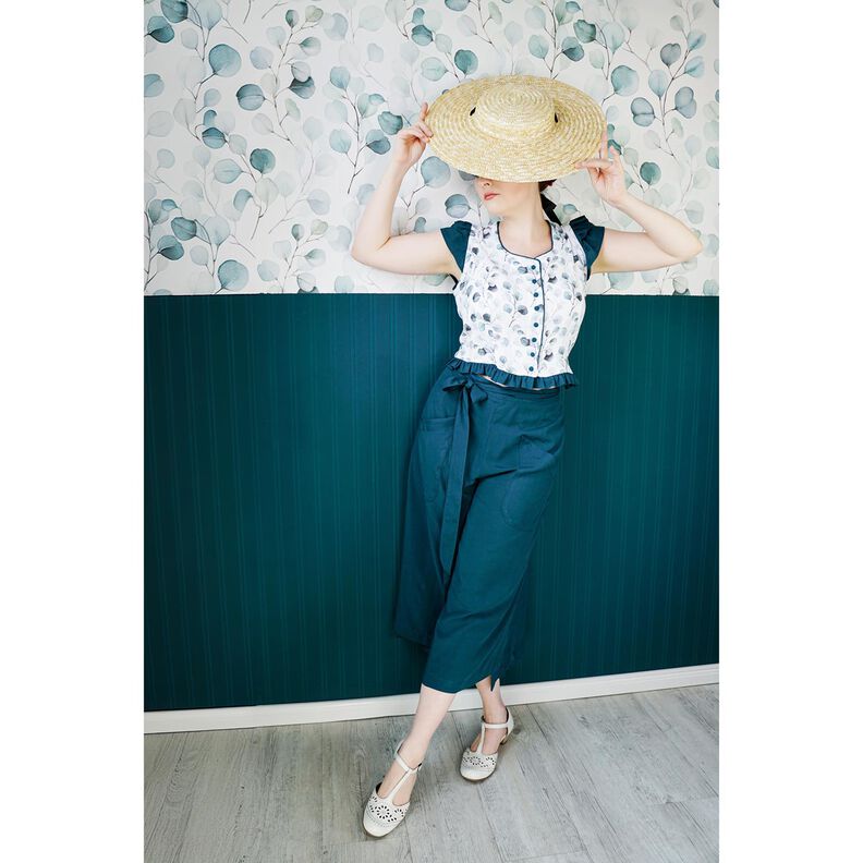 Viscosestof woven Fabulous – petroleum, image number 5