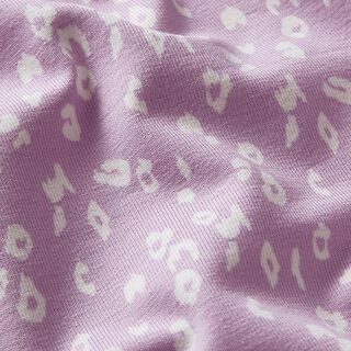 Katoenjersey mini-luipaardmotief – lila, 