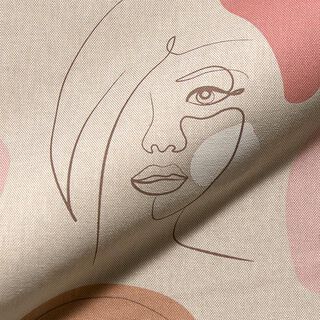 Decostof half panama faceline – natuur, 