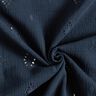 Mousseline/dubbel gehaakte stoffen Los borduursel Ruit – marineblauw,  thumbnail number 3